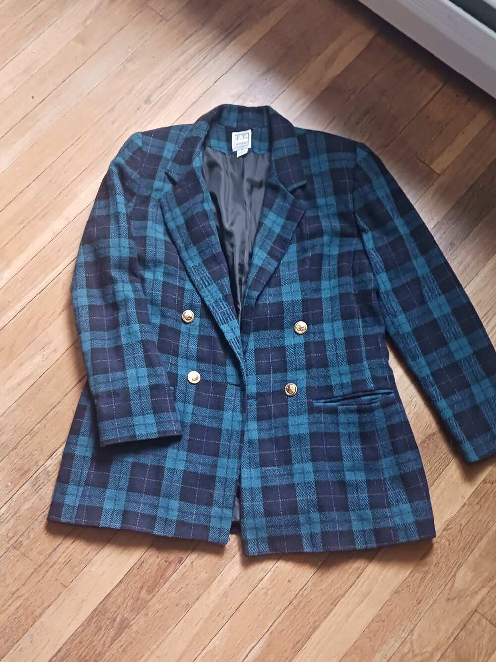 Wool Plaid Blazer